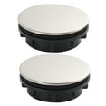 thumbnail image 1 of CIMAXIC 2pcs Stainless Steel Kitchen Sink Tap Hole Cover Kitchen Faucet Hole Cover Soap Dispenser Decorative Cover (Installing Hole for 25-30mm),1.38"X1.38"X0.47", 1 of 5