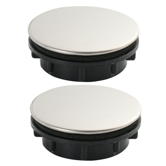 2pcs Stainless Steel Kitchen Sink Tap Hole Cover Kitchen Faucet Hole Cover Soap Dispenser Decorative Cover (Installing Hole for 25-30mm)