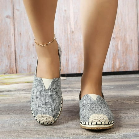 

Lhked Women s Shoes Slip-On Comfort Fashion Comfortable For Walking Flat Shoes