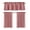 Red, variant on Cotton Gingham Checkered 3 Piece Window Valance Set (7 Colors)