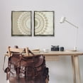 thumbnail image 2 of Stupell Industries Rustic Mandala Boho Pattern Abstract Painting Gray Floater Framed Canvas Art Print Wall Art, 17 x 21, Set of 2, 2 of 9