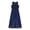 Navy Blue, variant on Yeahdor Kids Girls V Neck Chiffon Romper Dress Special Occasion Maxi Dress Birthday Party Bridesmaid Gown