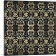thumbnail image 1 of ARTCANVAS Art Deco Tan Design on Black Square Canvas Art Print - Size: 36" x 36" (1.50" Deep), 1 of 9