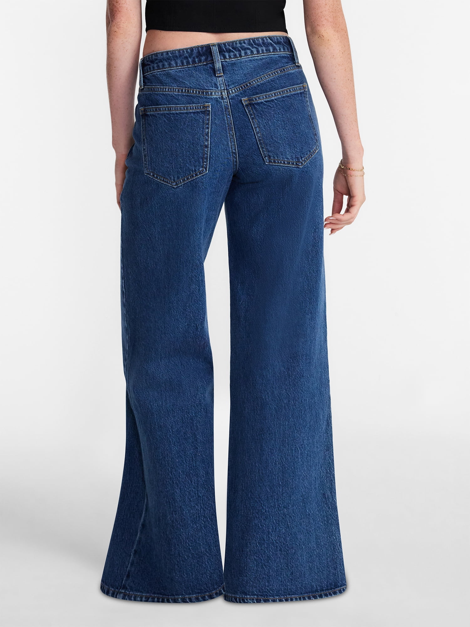 No Boundaries Mid Rise Baggy Jeans, 29", 31", 33" Inseams, Women's Sizes 00-24W