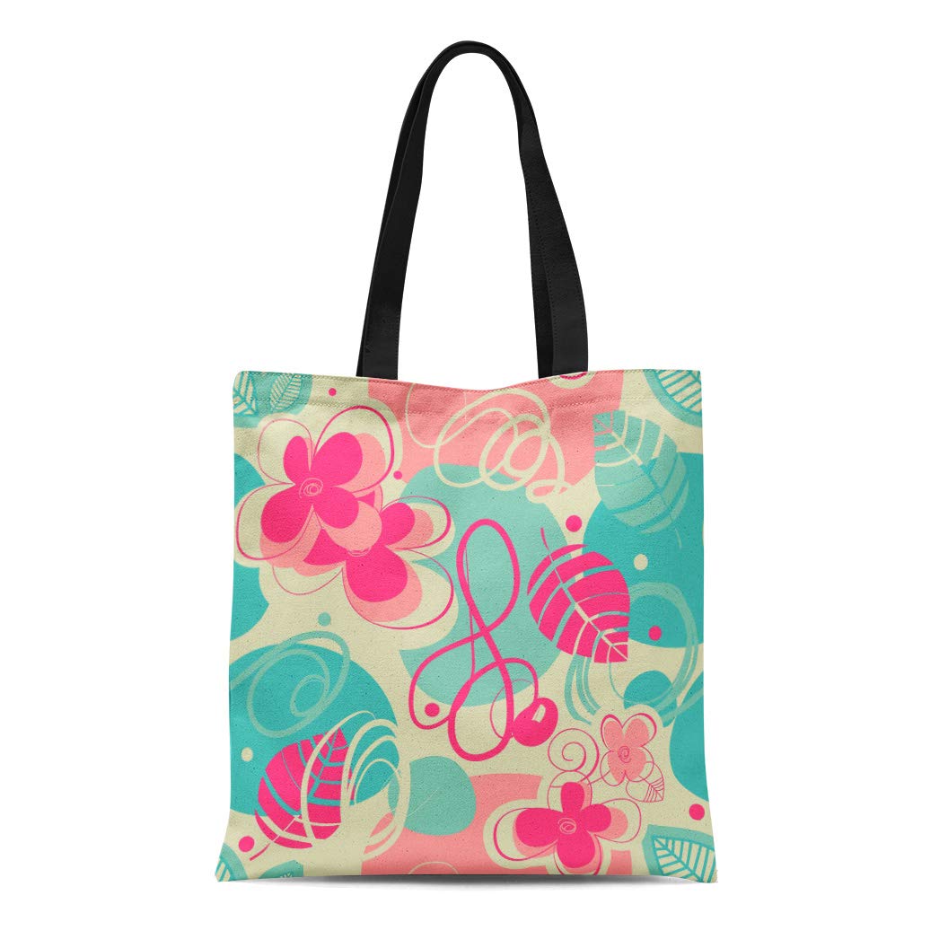 Tapis Aaliya Printed Tote Bag - Teal