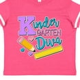 thumbnail image 4 of Inktastic Kindergarten Diva with Pencil and Ruler Girls Toddler T-Shirt, 4 of 5