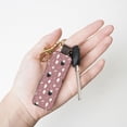 thumbnail image 4 of Wukai Cute Calf Print Leather Car Keychain, Universal Key Fob Keychain, Leather Key Chain Holder for Men and Women,360 Degree Rotatable, 4 of 5