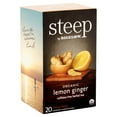 thumbnail image 2 of Steep by Bigelow Steep Organic Lemon Ginger Caffeine Free Herbal Tea Bags, 20 count, 1.55 oz, 6 pack, 2 of 5