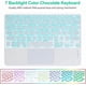 thumbnail image 5 of Funda con Teclado Retroiluminado de 7 Colores con Mouse, Morado para Lenovo Tab 10.1" 2025, 5 of 7