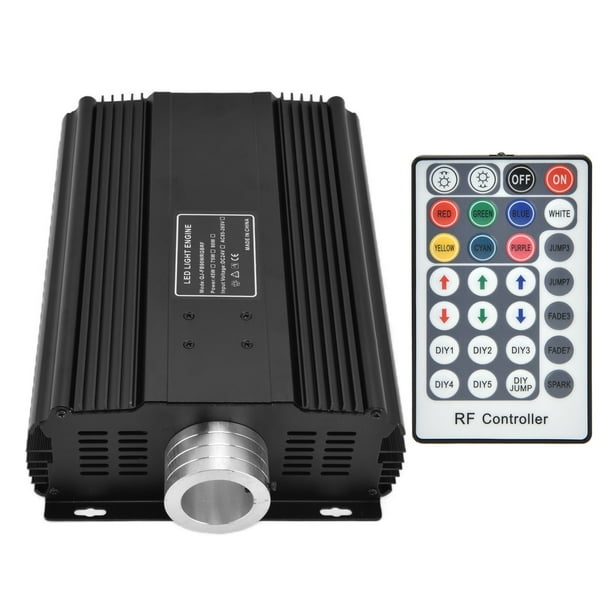 Kit De Luces De Fibra óptica LED De 90W Controlador De Fibra óptica RGB+W Con Control Remoto De 28 Teclas 1500LM