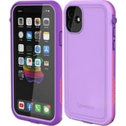 LOVE BEIDI iPhone 11 Waterproof Case 6.1 Screen Protector Underwater Shockproof Full-Body Dustproof Rugged Case for Aplle iPhone 11 (Purple Pink)