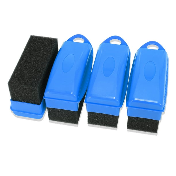 4 Piezas Coche Neumático Rueda Apósito Aplicadoras Toallitas sin Tapa Azul