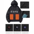 thumbnail image 5 of Sudadera con capucha de manga larga, informal, para exteriores y chaquetas, unisex, con calefacción, recargable por USB, sudadera térmica, lavable, para hombre y mujer, abrigo para mujer, 5 of 5