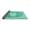 thumbnail image 2 of Ahgly Company Indoor Rectangle Persian Turquoise Blue Traditional Area Rugs, 5' x 8', 2 of 4