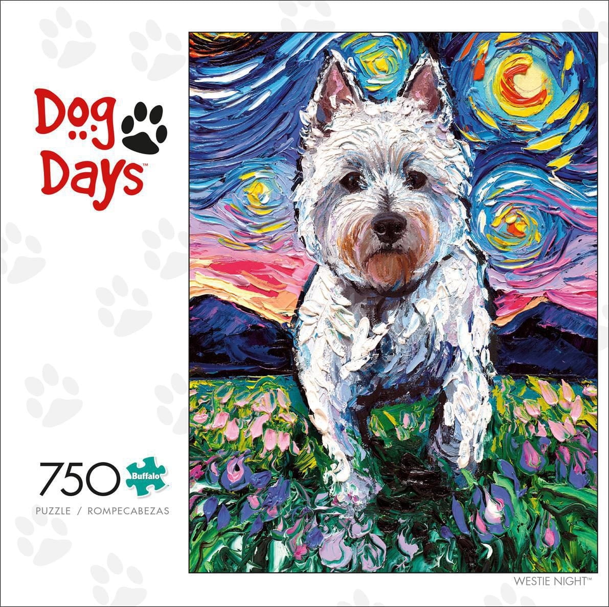 Buffalo Games - Le puzzle Dog Days - Westie Nights - en 750 pièces
