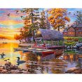 thumbnail image 1 of Wdftyju Pintura al óleo de escena junto al lago por números, cuadro sin marco pintado a mano, adorno para el hogar Wdftyju 6kw0dz8un2yp9cw6, 1 of 9