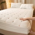 Super Thick Mattress Cover Quilted Embroidered Bed Cover Single/Queen