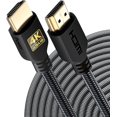 thumbnail image 1 of Cable HDMI PowerBear 15,2 m 4K de nailon trenzado con conectores dorados, 1 of 7