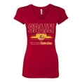 thumbnail image 2 of Wild Bobby Spain Flag Heart Vamos Espana Graphic | Women's Novelty T-Shirt | Soccer Football Fan Game Day Gift for Her Women Junior Fit V-Neck Tee, 2 of 5