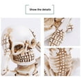 thumbnail image 4 of EUDIDV Halloween Decorations Halloween Skeletons Three Monkeys Horror Decor Resin Skull Tabletop Statues Spooky Desktop Decor Set Sale Clearance, 4 of 7