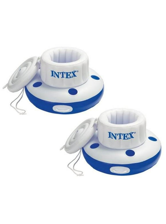 2) INTEX Mega Chill Inflatable Floating Beverage Cooler