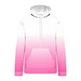 thumbnail image 3 of DDAPJ pyju Big and Tall Pullover Hoodies for Men Gradient Color Hooded Sweatshirt Loose Casual Drawstring Pullover Tops with Kangaroo Pocket Pink L, 3 of 5