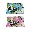 thumbnail image 1 of veasfak 2Bag Latch Hooking Rug Kits Carpet DIY Needlework Embroidery Crafts Bathroom Blue Flower Pink Flower, 1 of 8