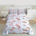 thumbnail image 2 of Manfei Cowgirl Cowboy Kids Full Size Comforter Sets, Cute Princess Bowknot Ribbon Bedding Comforter Set, Cartoon Star Print Reversibles, 3pcs, 2 of 8