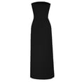 thumbnail image 5 of Endives Women's Shirts Summer Fashion Solid Color One Neck Strapless Waist Long Dress For Women, 5 of 7
