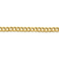 thumbnail image 2 of Real 14kt Yellow Gold 5.9mm Lightweight Flat Cuban Chain Chain Bracelet; 7 inch; for Adults and Teens; for Women and Men, 2 of 4