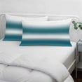 thumbnail image 4 of Ombre Dark Teal Throw Pillow Cover 20 x 26 Inch Decorative Pillow Cover Modern Abstract Art Gradient Lumbar Pillowcase Seasonal Rectangle Cushion Case for Couch Sofa Bed Living Room, 4 of 9