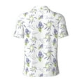 thumbnail image 4 of Rocae Lavender Flowers for Men's Short Sleeve Polo Shirt, Quick Drying Performance Moisture Wicking Sports Men's Golf Shirt 4X-Large, 4 of 9