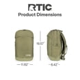 thumbnail image 6 of RTIC Road Trip Backpack, Water Resistant, Mesh Back Panel, 20 Liters, Olive & Beach, 6 of 7