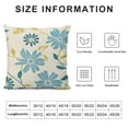 thumbnail image 5 of Yellow Blue Geometric Flower Pillow Covers Floral Leaf Home Sweet Home Decor Pillow Cases Standard Size Summer Modern Throw Pillow Cushion Cover for Couch, 5 of 5