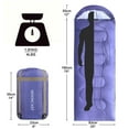 thumbnail image 2 of FAIRYLAND Single,purple,sleeping bag,adult sleeping bag,camping,hiking,waterproof,outdoor travel,for 32℉., 2 of 5