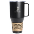 thumbnail image 2 of Aquapelli Vacuum Insulated Tumbler with Handle, 40 Ounces, Midnight Black, 2 of 8