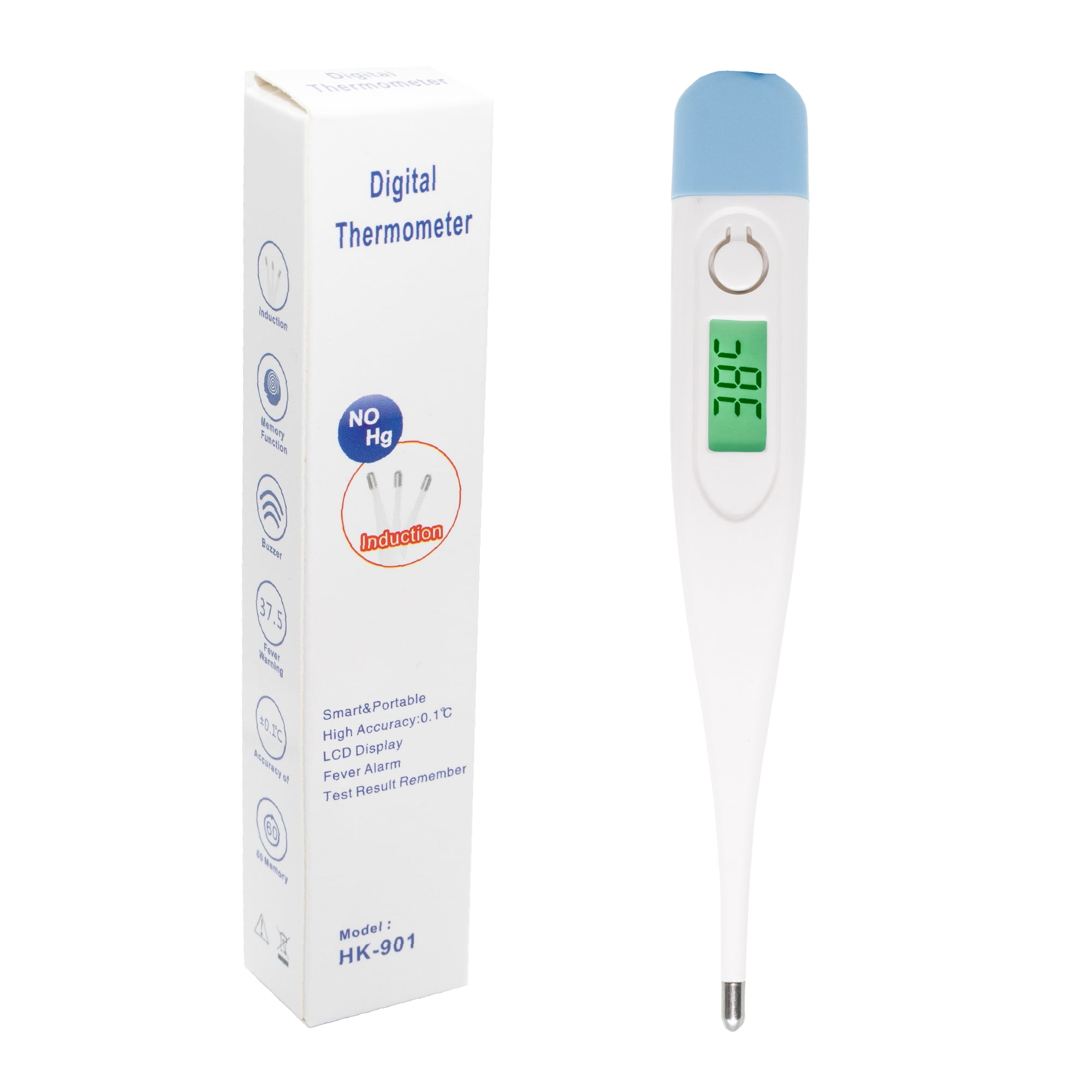 MEETCUTE LCD Digital Thermometer for Baby Kids and Adult Fever Thermometer Electronic Thermometer LCD Home & Baby Body Temperature Child Adult 