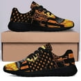 thumbnail image 3 of Halloween Pumpkin Trick Or Treat Shoes Sneakers for Women Men Black Size 13, 3 of 7