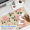 thumbnail image 4 of Long Mouse Pads for Desk,Pioneer Flower Floral Print Pattern Desk Mats on Top Of Desks, Desk Mouse Pad Extra Large with 3mm Non-Slip Base and Stitched Edge for Gaming,Office,Work,Home 31.5"x11.8", 4 of 6