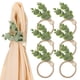 thumbnail image 1 of GOOHOCHY 6 piezas de porta servilletas, anillos de servilleta de eucalipto, anillos de servilleta de estilo rústico, anillos de servilleta de boda, 1 of 8