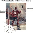 thumbnail image 2 of Wooden Jigsaw Puzzles for Adults - Custom Name and Number on (St. Louis) Ice Hockey Player Art Photo - 300 500 1000PCS Puzzles Game Home Wall Decor, 2 of 4