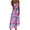 Multicolor-F, variant on Women’s Sleeveless Round Neck Midi Dress - Abstract Pattern Summer Casual Sundress with Flowy Tank Design & Ankle-Length Silhouette