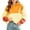 #A02-Orange, variant on Abcomgle Girls Hoodies Size 14-16 Long Sleeve Colorblock Patchwork Girls Sweatshirt Crewneck Cute Top Fall Casual Fashion Sweaters for Girls with Pocket