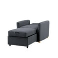 thumbnail image 3 of Serta Carly Scandinavian Style Convertible Chair, Navy Blue Fabric, 3 of 9