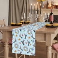 thumbnail image 2 of Table Runners 90 Inches Long Dress Scarves, Blue Hummingbird Farmhouse Coffee/Dining/Kitchen Table Runner for Living Room, Spring Watercolor Flowers Leaf Plant 13x90 Inch, 2 of 9