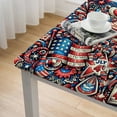 thumbnail image 4 of HAOXIT Small Square Fitted Tablecloth Table Cover Elastic Edged Table Cloth for Dining Kitchen Home Party 36*36, 4 of 7