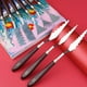 thumbnail image 3 of Tholdsy Raspador de pintura al óleo de acero inoxidable, espátula de mezcla multiusos, herramienta de pintura acrílica, paleta de raspadores Type10 NO10, 3 of 6