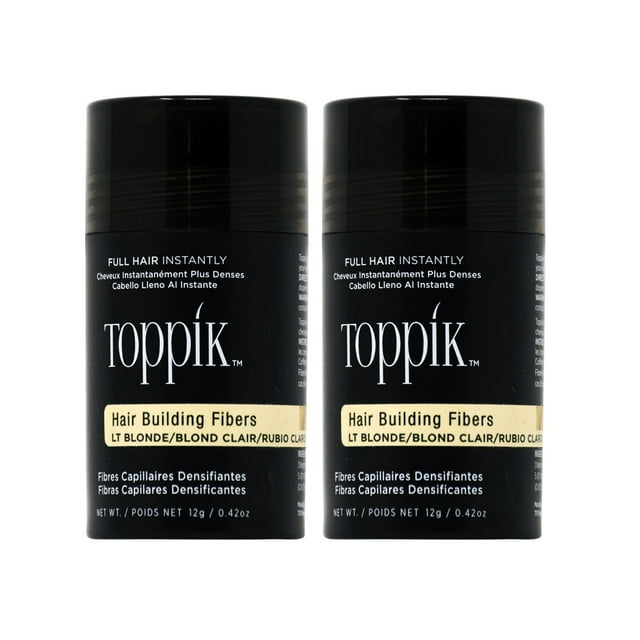 Lot de 2 - Toppik Fibres Constructrices pour Cheveux Blond Clair 0,42 Oz
