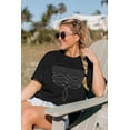 thumbnail image 3 of Camisa BANGELY Western con bordado en punto de bota para mujer, gris, 3 of 5