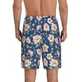 thumbnail image 4 of Lsque Flower Mens Sleep Pajama Shorts,Short Pajama Pants, Cotton Ultra-Soft Knit-Small, 4 of 9